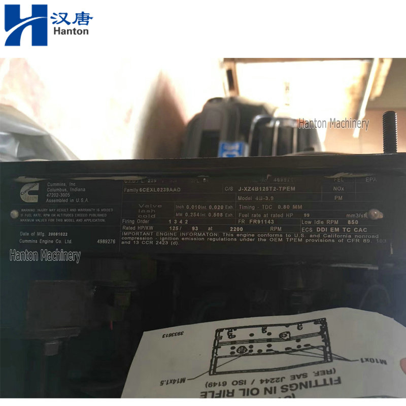 Cummins Engine 4BTAA3.9 In Stock #46957118